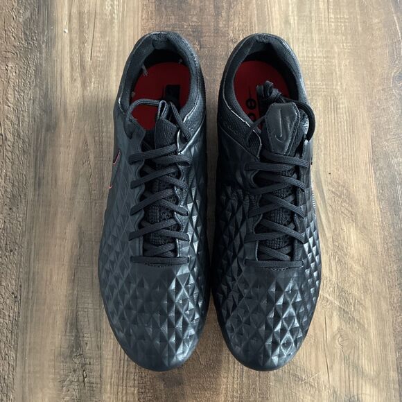 Nike Tiempo Legend 8 Elite FG Soccer Cleats Men Size 10.5 Black Red AT5293-060 main image 8